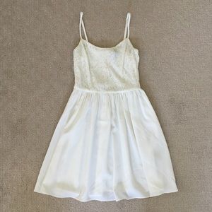 H&M cream lace dress